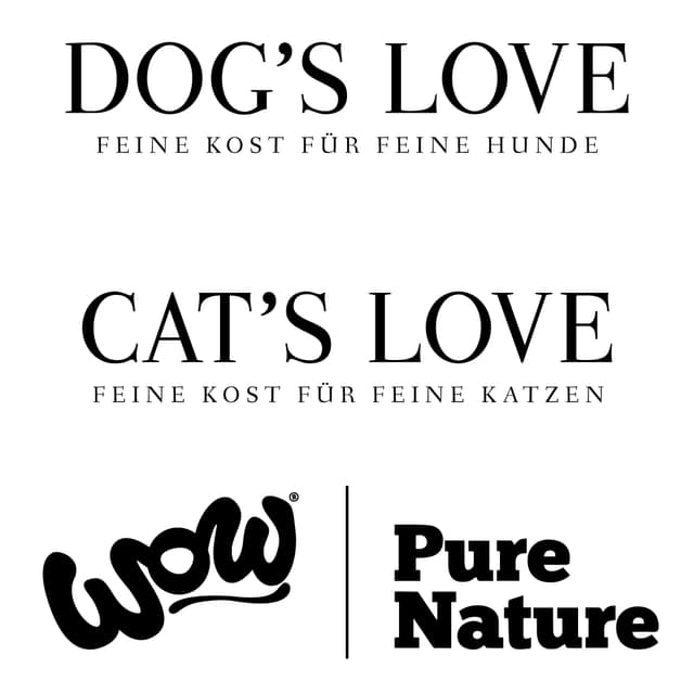 PetCo Group WOW | DOG'S LOVE | CAT'S LOVE | PURE NATURE logo