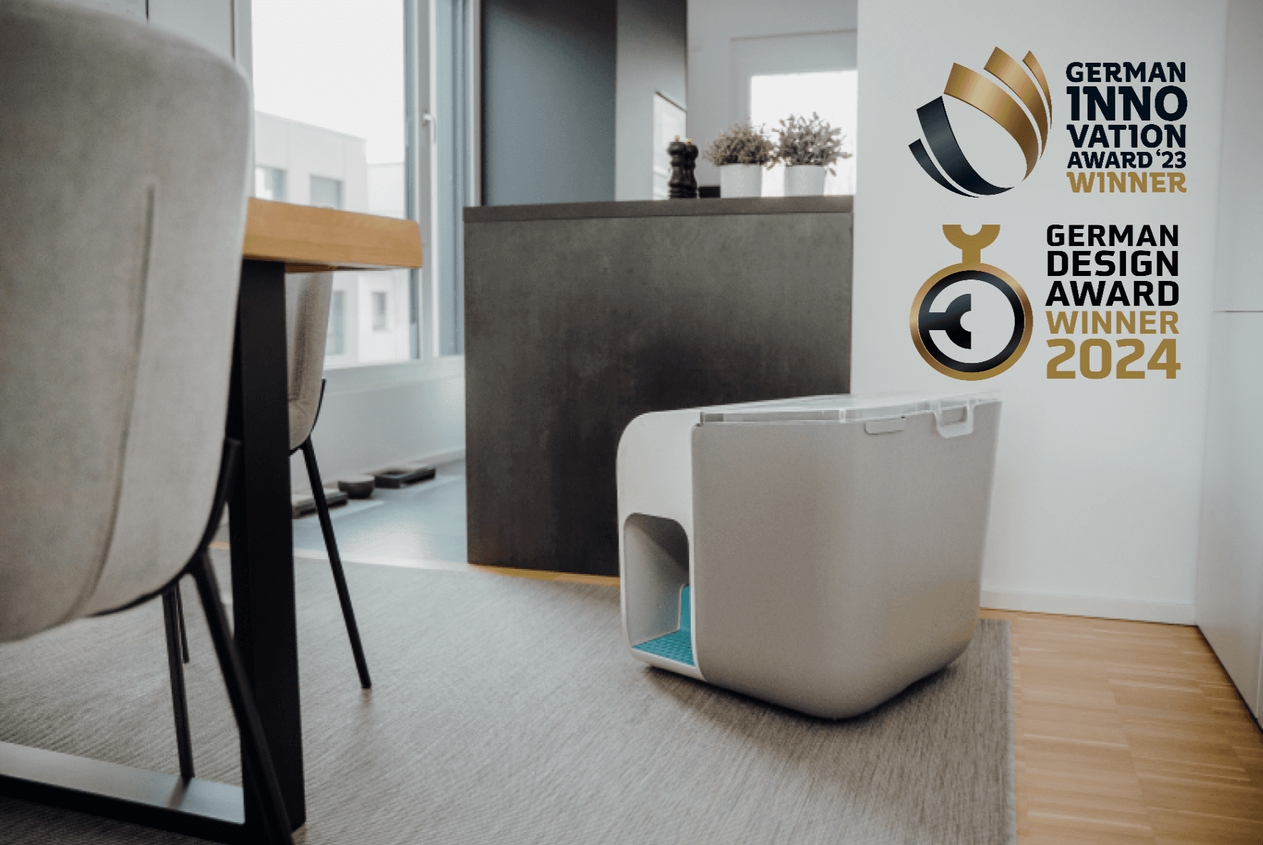 Prämierte und innovative Katzentoilette | Streufreies Zuhause