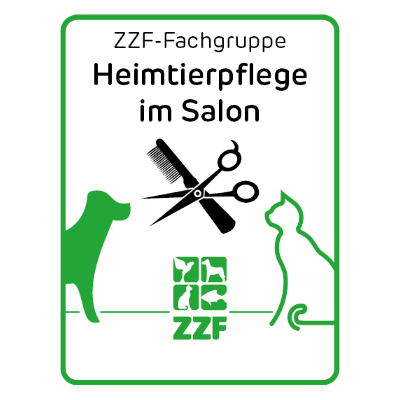 ZZF-Fachgruppe Heimtierpflege im Salon logo