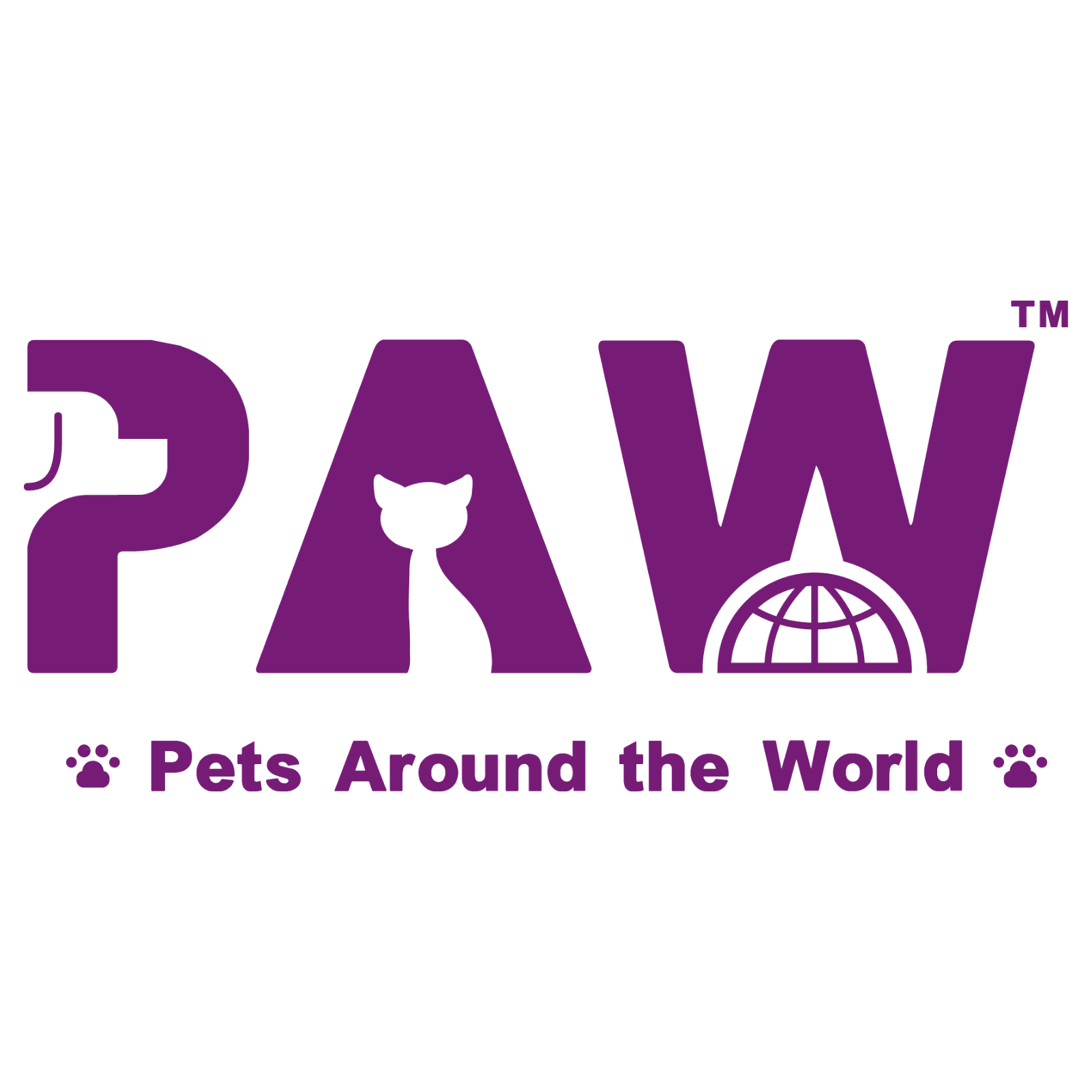 PAW Pets Around The World LLC logo