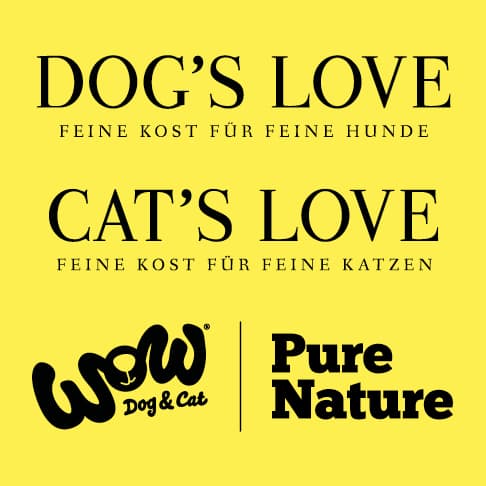 WOW | DOG'S LOVE | CAT'S LOVE logo