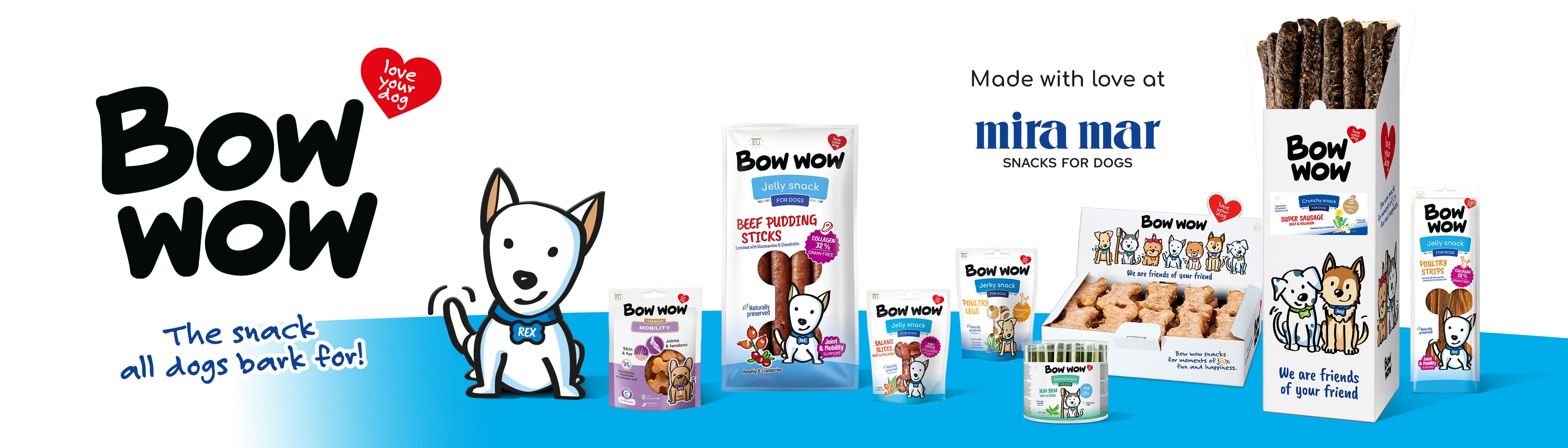 MIRA MAR Ltd,  Bow Wow snacks