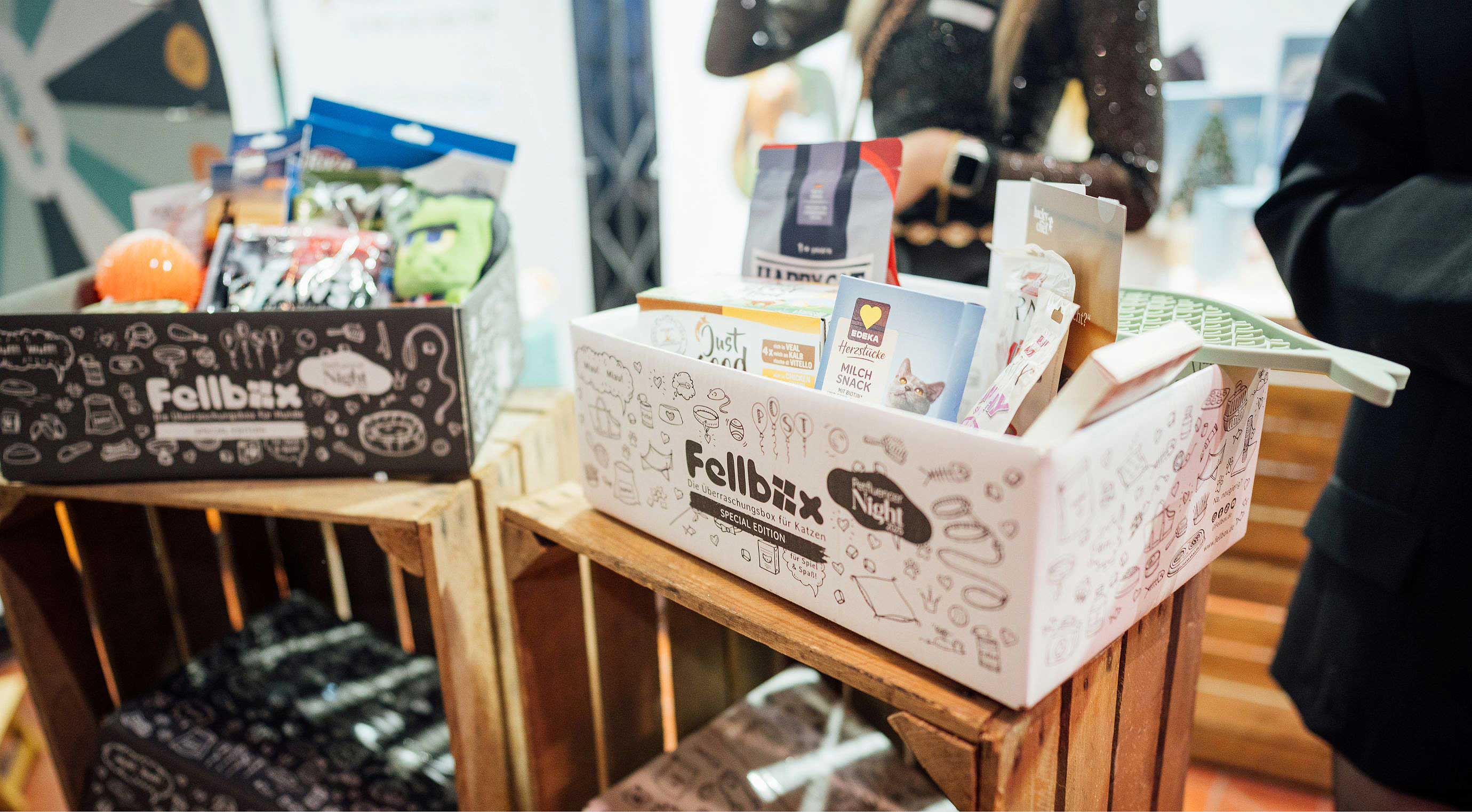 Exclusively for the Petfluencer Night: a special edition of the Fellbox for cat and dog owners.